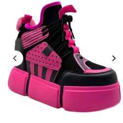 CARAMBOLA Pink And Black Sneakers