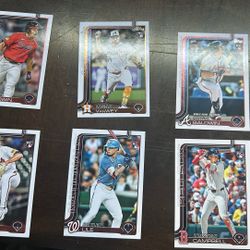 7 Card Set Of Rookie Baseball Cards 