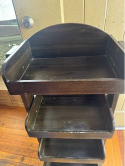 Wood  storage shelf