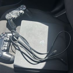 PS4 Slim With Two Controllers