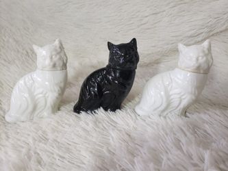 VTG Avon Cat Glass Cologne Bottle