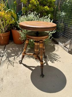 Antique Piano Stool
