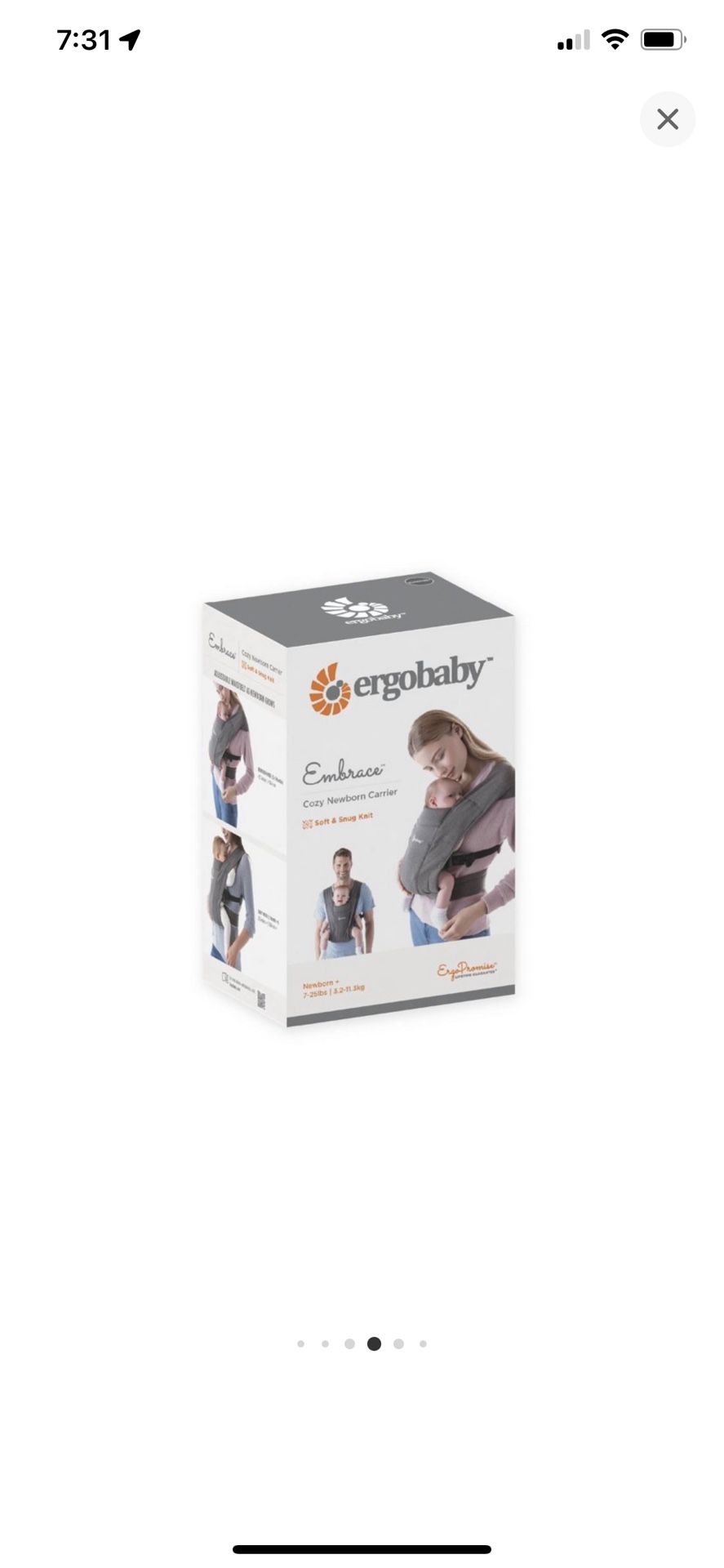Ergo Baby Embrace Cozy Baby Carrier 