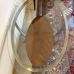 Glass Coffee Table + Matching Side Table 