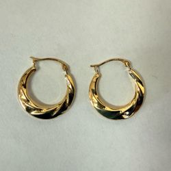 10K Gold Hoop Earrings