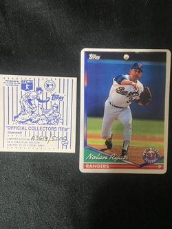 Nolan Ryan Porcelain Baseball Card #3619 Out Of 5000