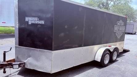 Cargo Trailer Harley 18x7x6 enclosed