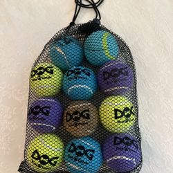 DOG RUN & CATCH 2.0” SMALL TENNIS BALLS FOR DOGS ~PACK OF 10 ~ NEW
