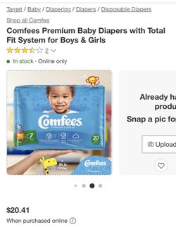 Comfees Premium Baby Diapers with Total Fit System for Boys & Girls