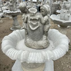 New Water Fountain Made Out Of Cement Perfect Gift 