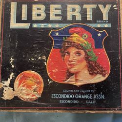 VTG Orange Crate Label