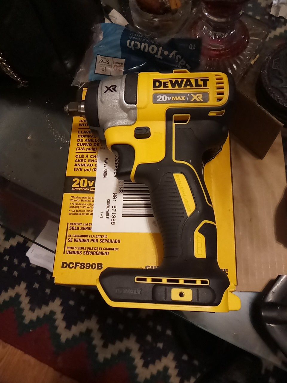 DeWalt 20-volt Max XR 3/8 in compact impact wrench with hog ring anvil