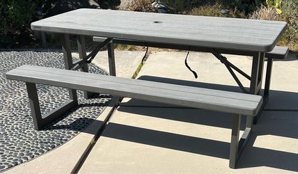Lifetime 6 ft Folding Outdoor Picnic Table with Benches