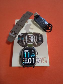 New Smart Watch 2.01" TFT Display With Flashlight