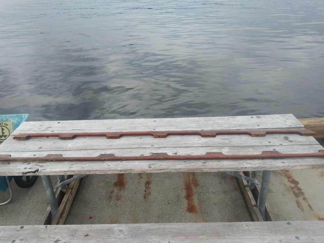Sailboat teak handrails