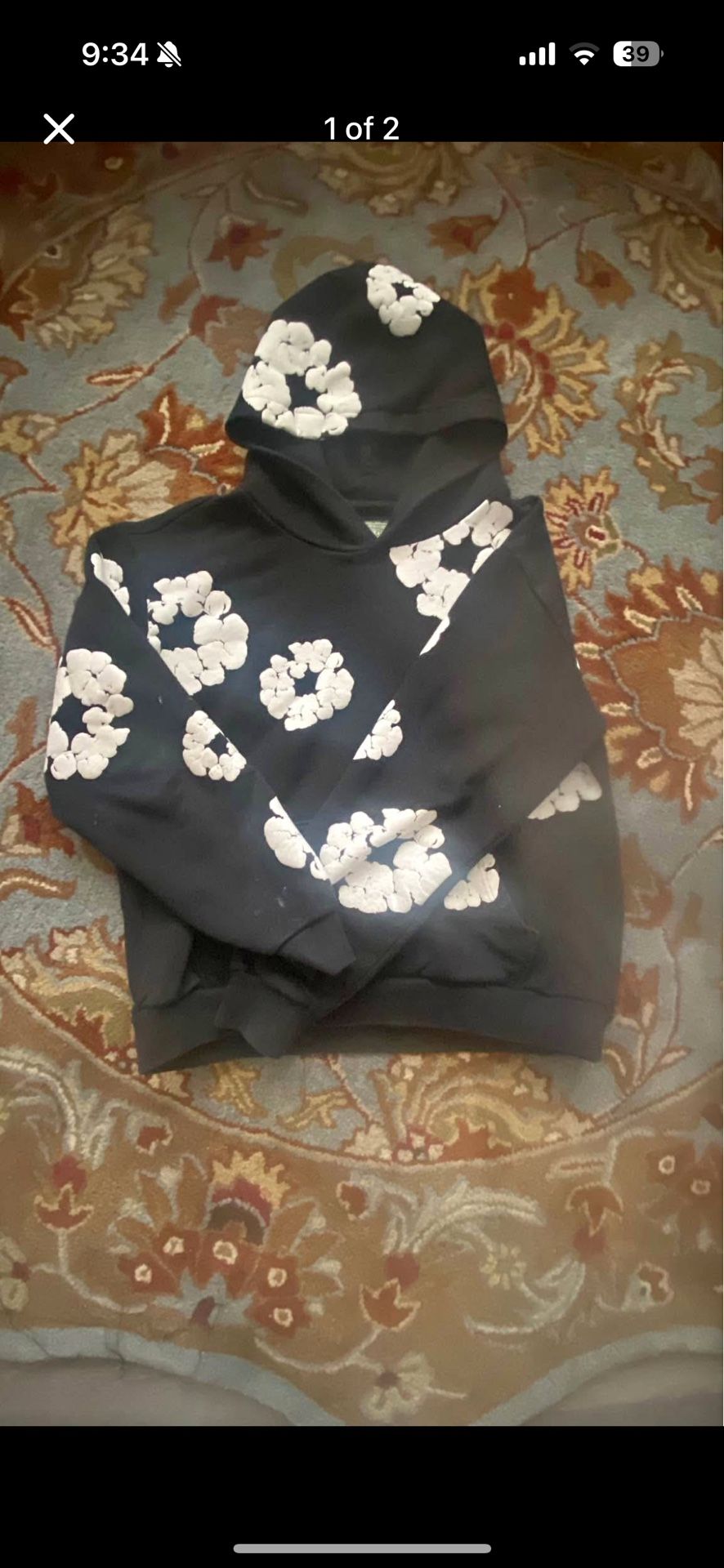Black Denim Tears Hoodie