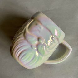 12-oz Anthropologie Santa Claus Christmas Iridescent Mug 
