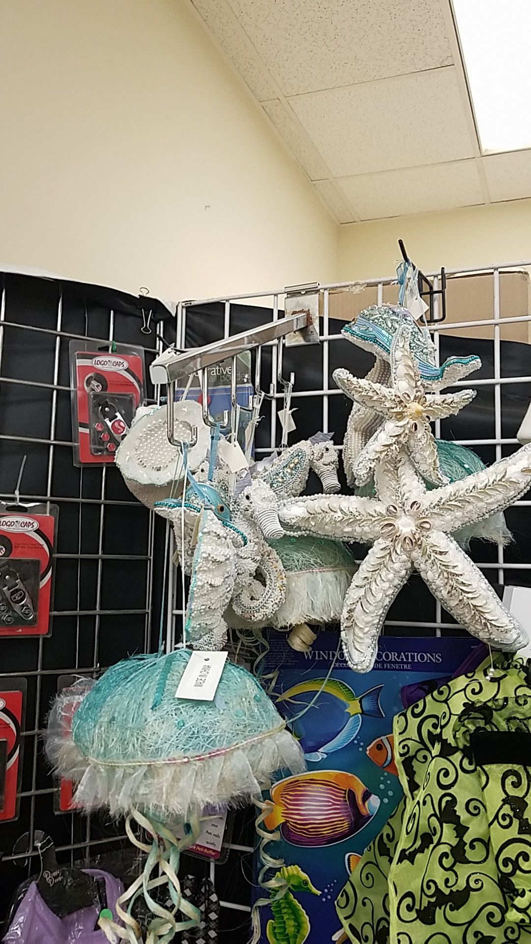 Assorted nautical ornaments & wreaths new with tags $5 & up