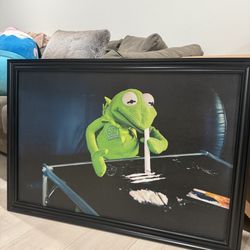 Alternative Funny Kermit Wall Art