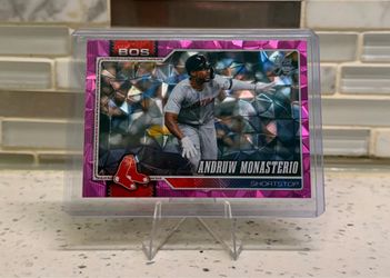 2026 Topps Series 2 - Andruw Monasterio #653 Pink Diamanté Foil - Red Sox