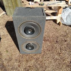 Enclosed Speaker Box 12in. x 2