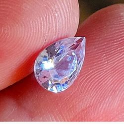 2ctw NATURAL ZIRCON TOP QUALITY ASCHER CUT CRYSTAL QUARTZ  M776