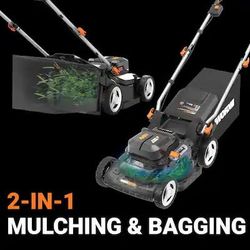 Worx 17" cordless push lawn mower
