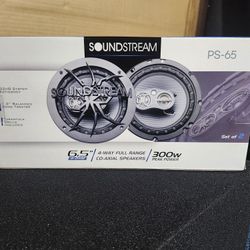 Soundstream 6.5 4 Way Speakers  100 Rms