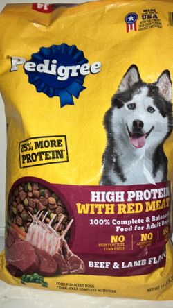 Pedigree high protein beef and lamb flavor