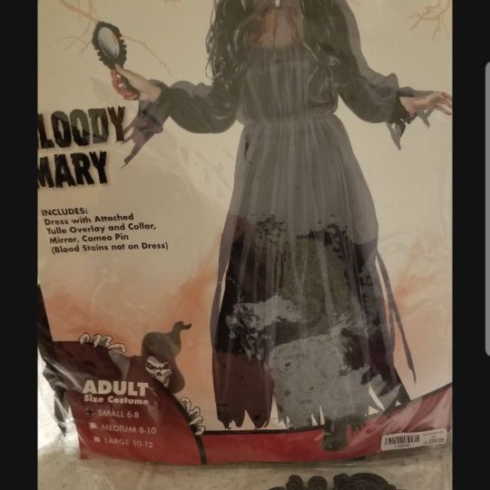 Bloody Mary Adult costume size (S)6-8