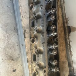 Chevy 235 Intake Exhaust Manifold and Head