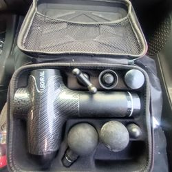Massage gun /carry case and attachments (no charger included)
