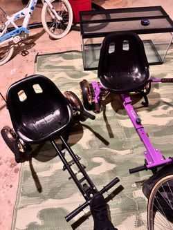 HOVER BOARD+GO CARTS (go-cart attachment ment to sit and steer hover boards)