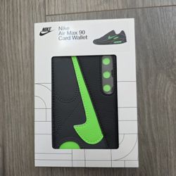 Nike Air Max 90 Card Wallet Black Green 