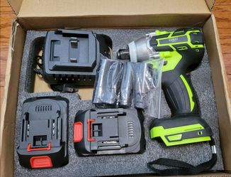 NEW Impact Wrench Kit with 2 Batteries 4.0Ah and Sockets
