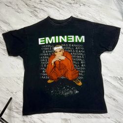 Vintage 2000 Eminem Criminal Tour Brockum USA Shirt XL Rap Tee #11P