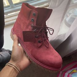 Burgundy Timberlands 
