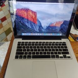MacBook 2008 Intel Core 2 Duo @2Ghz, 6gb Ram, 128gb SSD, EL.Capitan.

It's a old and not taking latest updates. But still working good . Good battery 