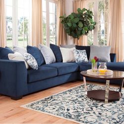 Blue Sectional 