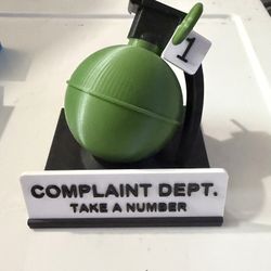 3D Printed Grenade Complaint Dept 