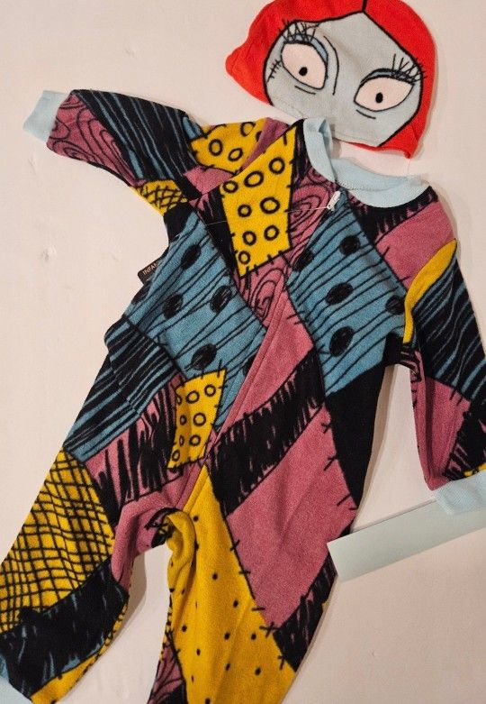 Nightmare before christmas Sally fleece sleeper with cap