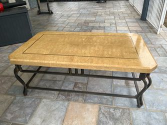 Stone top coffee table