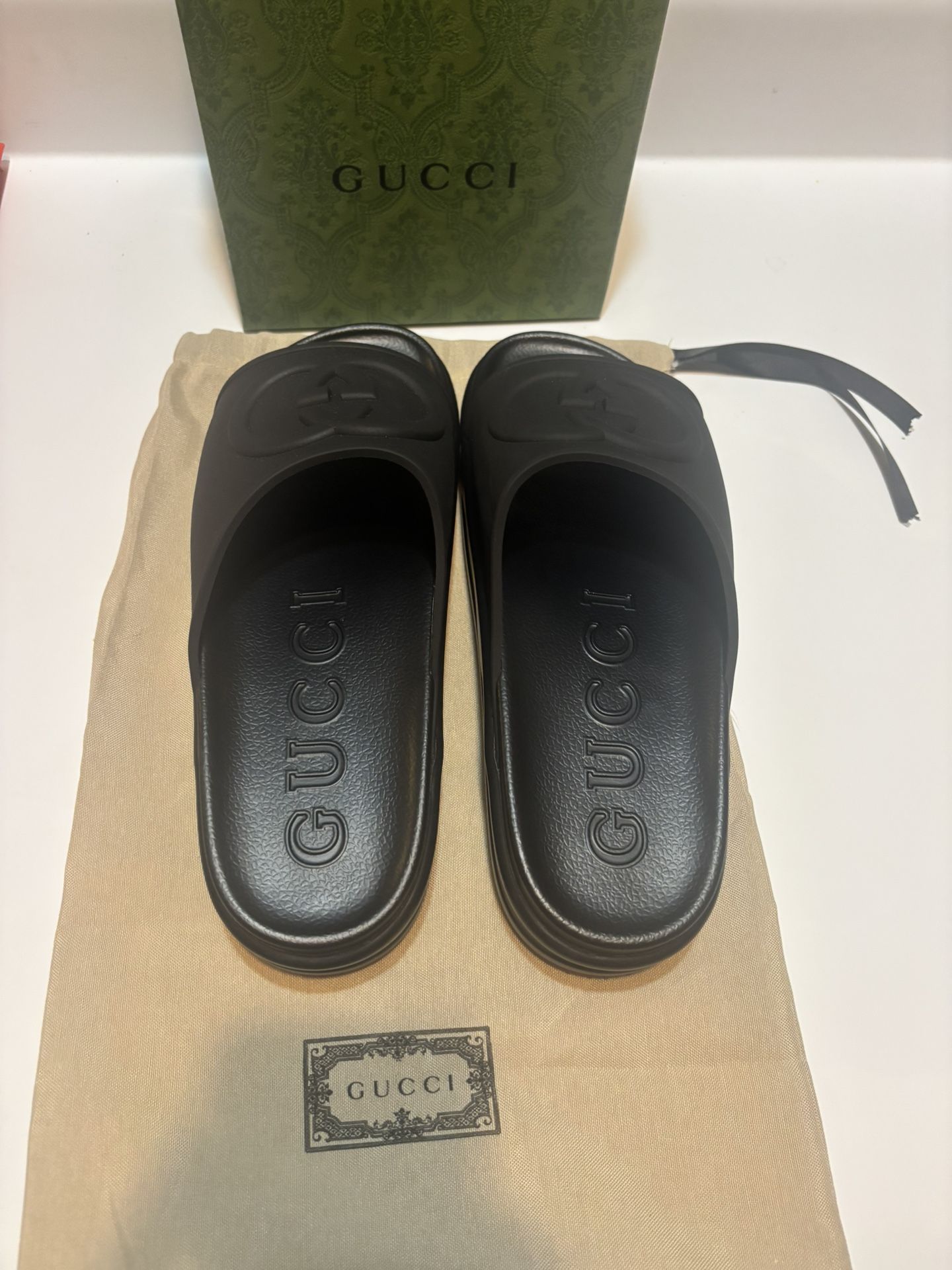 Black Gucci Slides