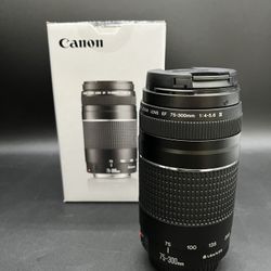 Canon EF 75-300mm f/4-5.6 III Telephoto Zoom Lens Original Box *5741