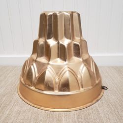 RARE VTG 1950's Nordic Ware Tall Anodized Copper Cake/Jello Mold Pan (8")