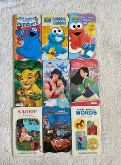 Baby Toddler Board Books: Sesame Street, Disney, Preschool Puppet Books