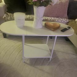 Cute White Coffee Table 