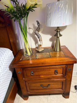 King size bedroom set, solid wood