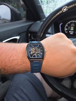Bulova maquina blue men's watch