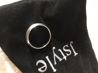 5mm white tungsten and carbide wedding men's band